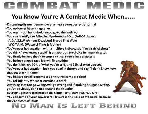 Combat Medic Quotes by @quotesgram | Combat medic, Army medic, Medical ...