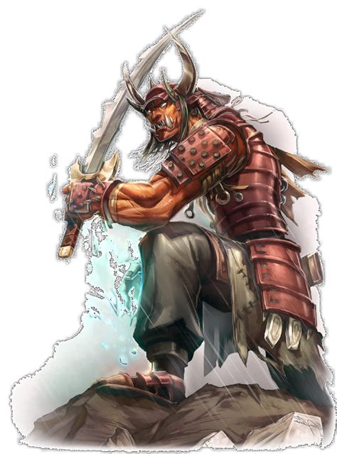 Ogre Oni Fantasy Races, Fantasy Warrior, Fantasy Rpg, Medieval Fantasy, Fantasy Samurai ...