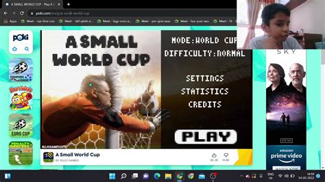 Playing Poki again, this time, A small world cup!! - YouTube