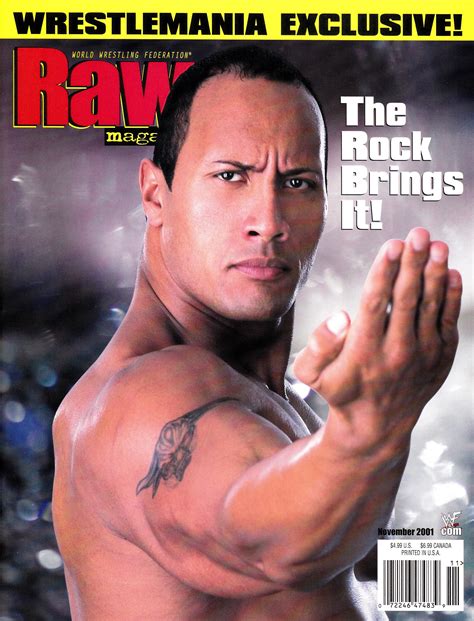 Photo 58 of 118, WWF / WWE Raw Magazine (1996 - 2006) | The rock dwayne johnson, Wwe the rock ...
