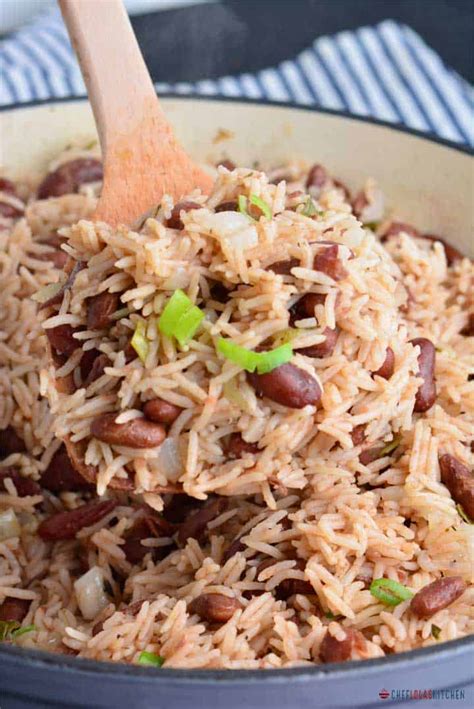 Delicious Jamaican Rice And Peas - Chef Lola's Kitchen