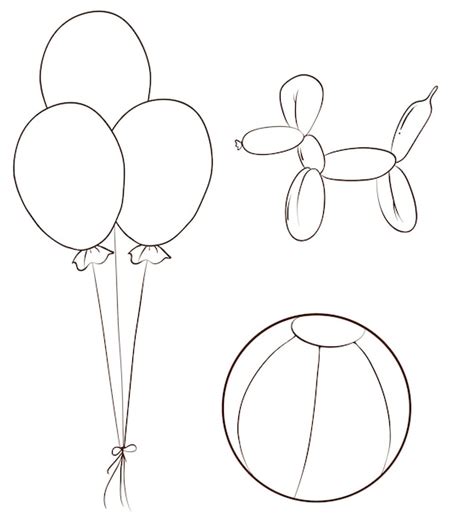 Balloon Outline Images - Free Download on Freepik