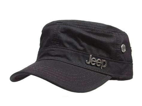 Jeep Cadet Cap C04 Black | Army hat, Military hat, Black