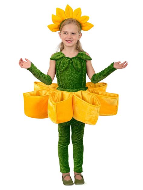 Check out Sunflower Petal Pocket Costume for Girls - 2018 Girls ...