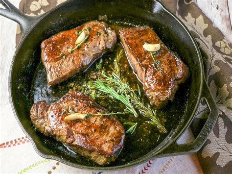 New York Strip Steak Recipe with Rosemary Garlic Butter