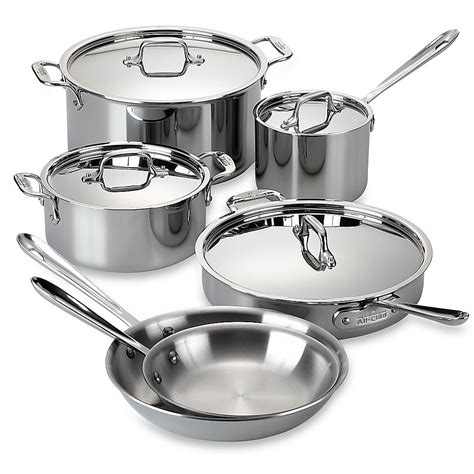 All-Clad | Cookware set stainless steel, Cookware set, Stainless steel ...