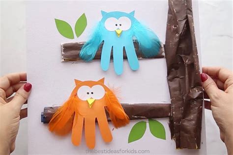 Owl Handprint - The Best Ideas for Kids