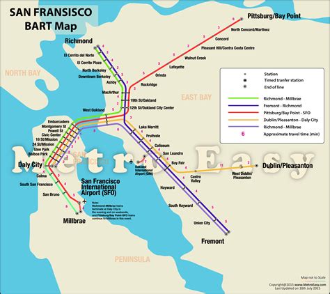 BART (Bay Area Rapid Transit), San Francisco — Map, Lines, Route, Hours, Tickets