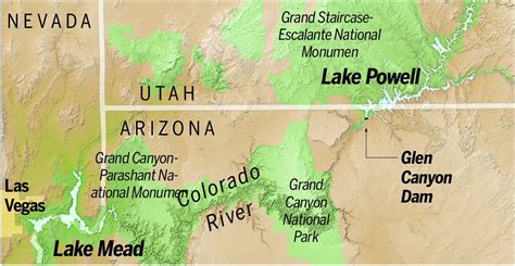 File:MAP- Lake Mead-Lake Powell-River.jpg - Glen Canyon Dam AMP