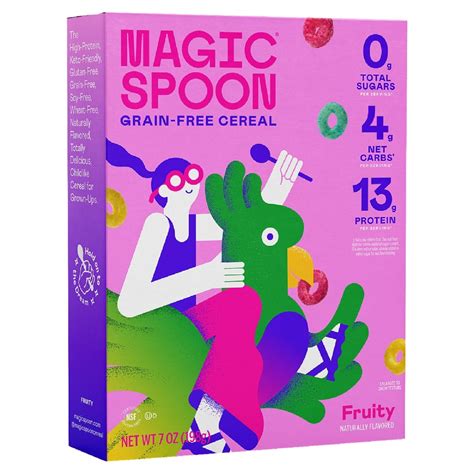 Magic Spoon Fruity Grain-Free Breakfast Cereal, 7 oz Box - Walmart.com