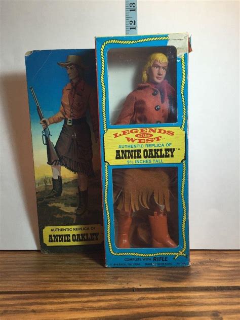 Legends of the West Figure Excel Toy 1974 No.300 With Rifle Annie Oakley 9 1/2" | #1813230540