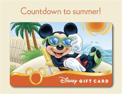 Beach Disney gift card | Disney gift card, Adventures by disney, Disney gift