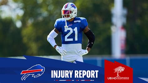 Bills injury report for Week 4 vs. Dolphins