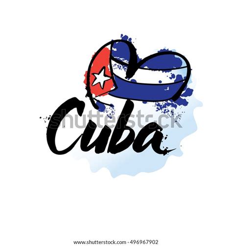 Cuba Havana Logo Hand Lettering Colorful Stock Vector (Royalty Free ...