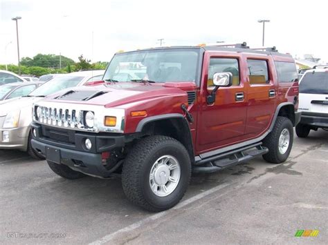 2004 Red Metallic Hummer H2 SUV #9822629 Photo #10 | GTCarLot.com - Car Color Galleries