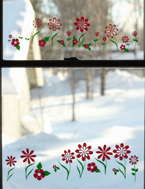 Flower Window Clings - Spring Daisy Window Decals - Cute Easter ...