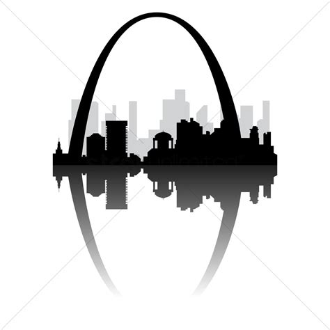 St Louis Arch Vector at Vectorified.com | Collection of St Louis Arch ...