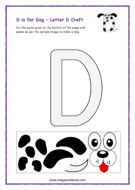 Letter D Worksheet For Preschool | Letter d worksheet, Letter d crafts, Letter a crafts