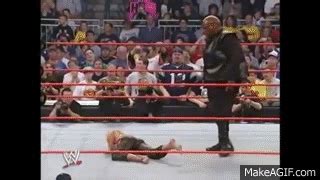 Viscera Attacks Trish Stratus on Make a GIF