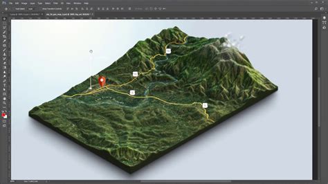 From Google Maps and heightmaps to 3D Terrain - 3D Map Generator Terrain - Photoshop - YouTube