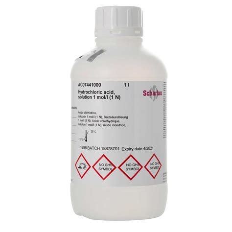 ACIDE CHLORHYDRIQUE 0,1 moL/L (0,1N) SRM NIST x 1L - Atlantic labo ics