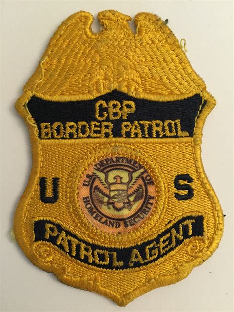 US Customs & Border Protection Border Patrol Agent Federal Feds Patch -- Antique Price Guide ...