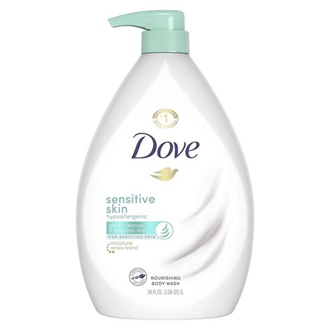 Dove Sensitive Skin Hypoallergenic Nourishing Body Wash - 1Source