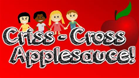 Criss-Cross Applesauce (a carpet transition song for kids) | Classroom songs, Transition songs ...