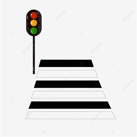 Zebra Crossing Clipart Hd PNG, Original Vector Zebra Crossing Traffic Lights, Zebra Crossing ...