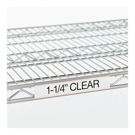 Metro™ Clear Label Holders for Wire Shelving Clear plastic; Fits Shelf ...