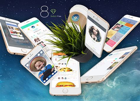 8 for Sketch 3 - Mobile UI Kit - Free & Premium on Behance