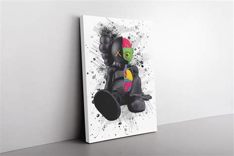 Kaws Canvas Wall Art Colorful Graffiti Kaws Wall Art for Home - Etsy