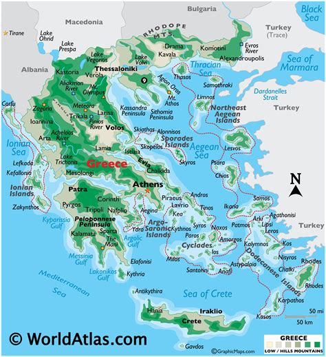 Greece Map / Geography of Greece / Map of Greece - Worldatlas.com