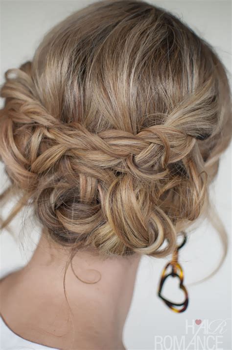 Casual Messy Braided Updo - The Best Braided Updos for Parties ...