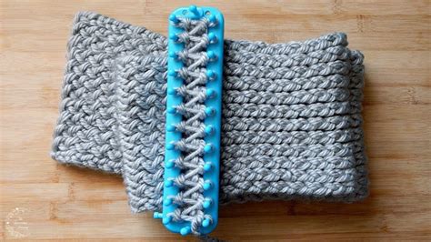 How to Loom Knit a Scarf | Easy Pattern for Beginners | The Sweetest Journey | Loom knitting ...