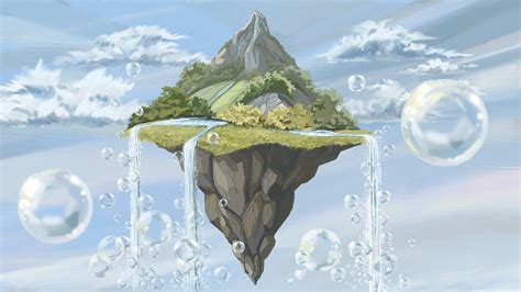 Floating island concept art :: Behance