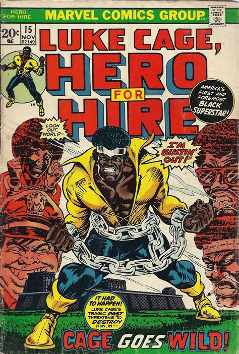 Luke Cage | Luke cage comics, Marvel comics vintage, Comic book cover