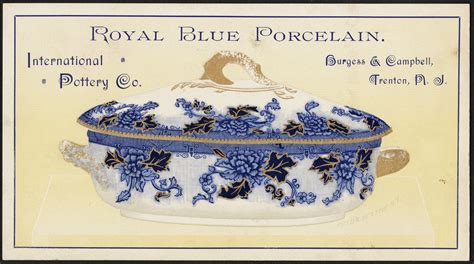 Royal blue porcelain. International Pottery Co. Burgess & … | Flickr