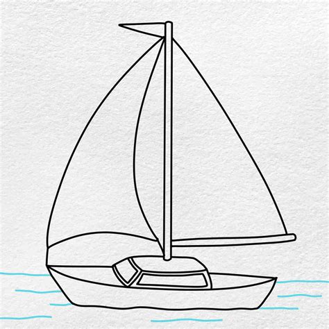 Schooner Drawing