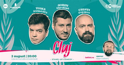 Stand-up comedy cu Toma, Cristi & Sorin | Evenimente din Cluj-Napoca