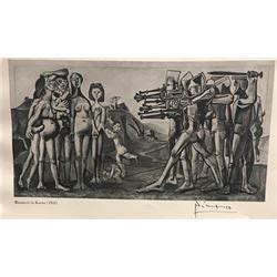 Massacre in Korea - Pablo Picasso Lithograph