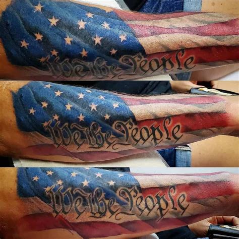 American Flag Tattoo Drawing