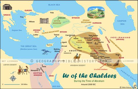 Ur of the Chaldees Color Map (72 DPI) 1-Year License - Bible Maps and ...