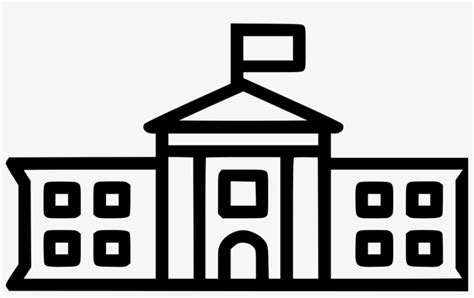 The White House - Outline Of The White House Transparent PNG - 980x570 ...