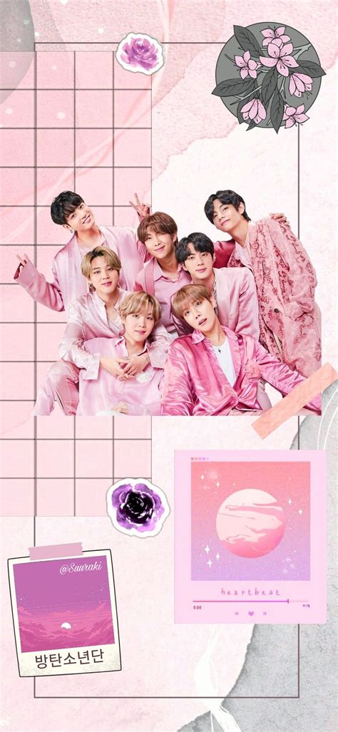 Wallpaper Bts Aesthetic Ungu Bts Pink Aesthetic Desktop Wallpapers ...