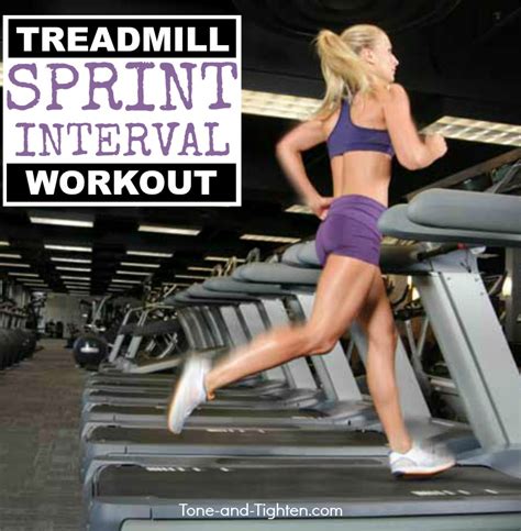 Sprint Interval Workout On A Treadmill | Tone and Tighten