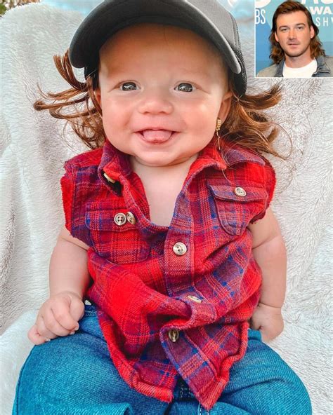 Morgan Wallen's Son Indigo Wilder, 3 Months, Dresses as His Country ...