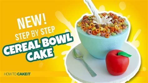 How To Make A GRAVITY DEFYING Cereal Bowl Cake by Cassie Garner | How To Cake It Step By Step ...