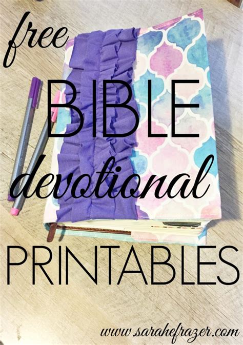 Free Bible Devotional Printables for Women Daily Use - Sarah E. Frazer