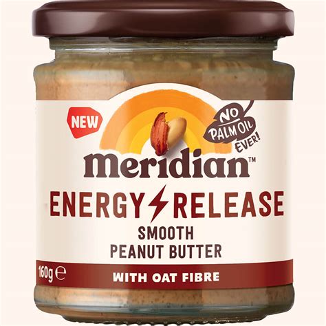 Meridian Energy Release Smooth Peanut Butter 160g Jar